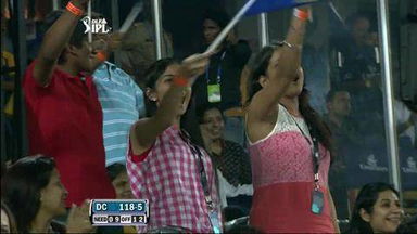 Match 68 DC vs RR – Duminy's Wicket