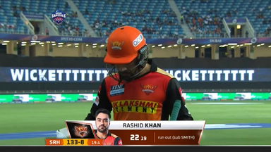 M33: DC vs SRH – Rashid Khan Wicket