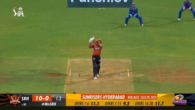 M55: MI vs SRH  – Abhishek Sharma Six