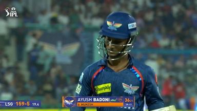 IPL 2025 M40: LSG vs DC - Ayush Badoni Wicket