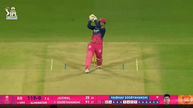 IPL 2026 Eliminator: SRH vs RR - Vaibhav Sooryavanshi Six