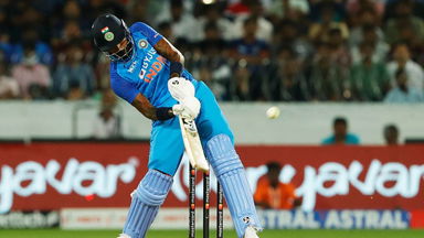 BOOM: The Hardik Pandya hammer for a SIX