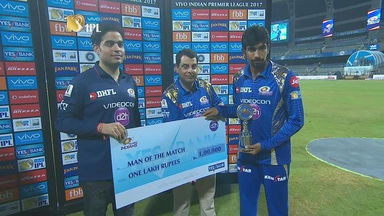 M10: MI vs SRH  – Man of the Match – Jasprit Bumrah
