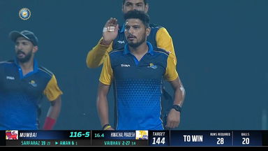 Syed Mushtaq Ali Trophy 2022 Final : 6 & OUT: Vaibhav Arora's perfect comeback against Aman Khan