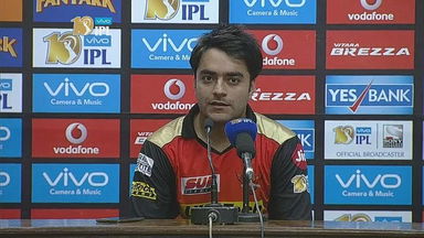 M33: KXIP vs SRH  – Press Conference – Rashid Khan