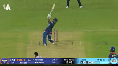 IPL 2025 M64: GT vs LSG - Nicholas Pooran Six