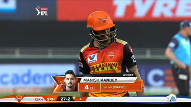 M29: SRH vs CSK – Manish Pandey Wicket