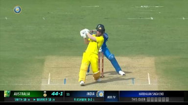 IND vs AUS 2023-24, 1ST ODI: David Warner Six