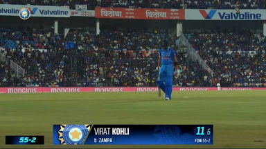 IND vs AUS 2022, 2ND T20I: Virat Kohli  Wicket
