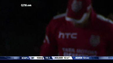 CLT20 2014 M5: KXIP vs BT  –   Fall Of Wickets