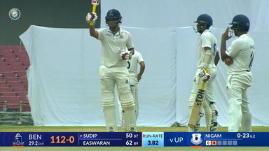 Ranji Trophy 2024/25, Uttar Pradesh vs Bengal: Sudip Chatterjee sets the platform with fine 93(151)