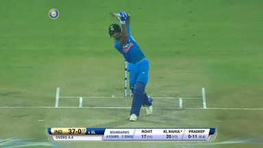 IND vs SL 2017, 2nd T20I: KL Rahul Six