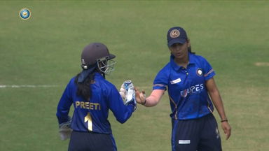 Senior Women's T20 Trophy 2023 QF 1: 4, 4, 6, W, W: Amisha B bounces back hard in topsy-turvy over
