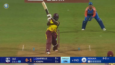 IND-W vs WI-W 2024, 1st T20I: Qiana Joseph Six