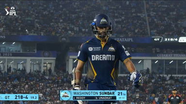 IPL 2025 M51: GT vs SRH - Washington Sundar Wicket