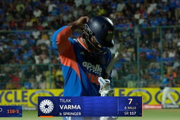 IND vs WI 2026, 5th T20I: Tilak Varma Wicket