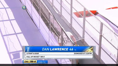 IND vs ENG 2021, 4th Test, Day 1: Dan Lawrence Wicket