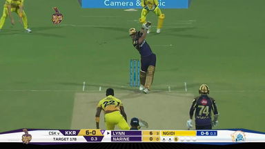 M33: KKR vs CSK – Chris Lynn Six