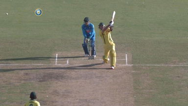 IND vs AUS 2019, 3rd ODI: Glenn Maxwell Six