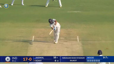 Rohit's terrific on drive to get off the mark in style