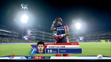 M52: DD vs CSK – Shreyas Iyer Wicket