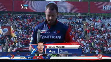 M02: KXIP vs DD: Colin Munro Wicket
