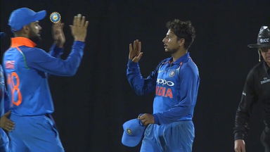 IND vs WI 2018, 4th ODI: Kemar Roach Wicket