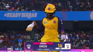 Wicket: Match 9, Royal Challengers Bengaluru vs UP Warriorz, WPL 2025: Vrinda Dinesh Wicket