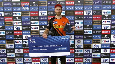 M33: DC vs SRH  – VIVO perfect catch of the match – Kane Williamson