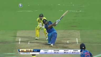 IND vs AUS 2017, 4th ODI: Rohit Sharma Six