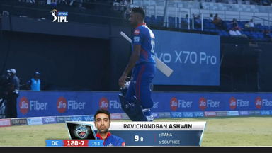 M41: KKR vs DC – Ravichandran Ashwin Wicket