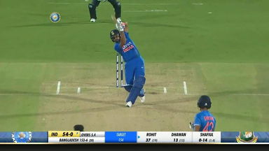 IND vs BAN 2019, 2nd T20I: Rohit Sharma Six