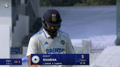 IND vs BAN 2024, 1ST Test: Rohit Sharma Wicket