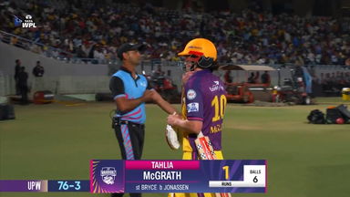 Wicket: Match 6, UP Warriorz vs Delhi Capitals, WPL 2025: Tahlia McGrath Wicket