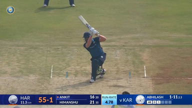 Vijay Hazare Trophy 2025 SF1, Haryana vs Karnataka: Captain Ankit Kumar's vital knock of 48(52)