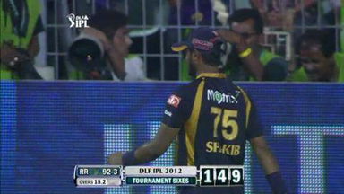 Match 15 KKR vs RR – Goswami's Six