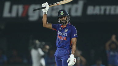 Ruturaj Gaikwad's breezy maiden international half-century