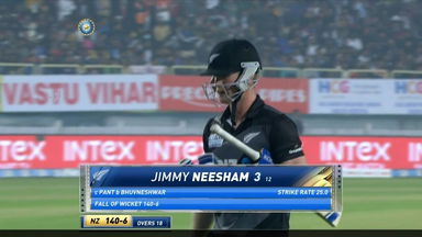 IND vs NZ 2021, 2ND T20I : Jimmy Neesham Wicket