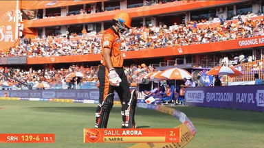 IPL 2026 M45: SRH vs KKR - Salil Arora Wicket