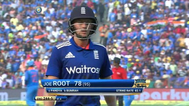 IND vs ENG 2017, 1st ODI : Joe Root Wicket