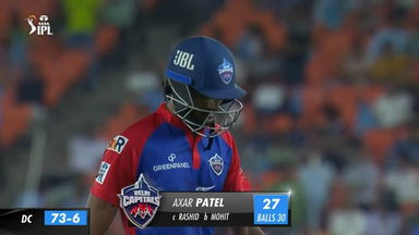 M44: GT vs DC – Axar Patel Wicket