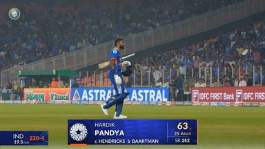 IND vs SA 2025, 5th T20I: Hardik Pandya Wicket