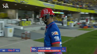 IPL 2026 M18: CSK vs DC - Auqib Nabi Wicket