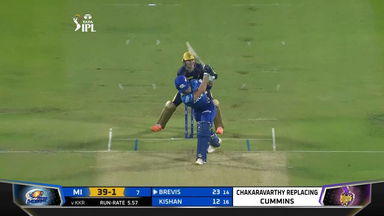 M14: KKR vs MI – Dewald Brevis Six