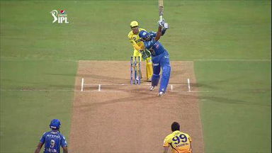 M33: MI vs CSK –  Kieron Pollard Wicket