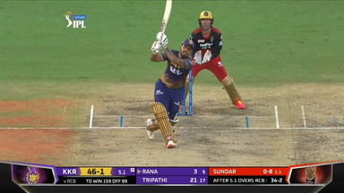 M10: RCB vs KKR   – Nitish Rana Six