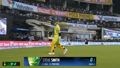 IND vs AUS 2023-24, 2ND ODI: Steven Smith Wicket