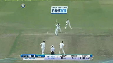 IND vs AUS 2017 - 3rd Test day 4 : R Jadeja  six