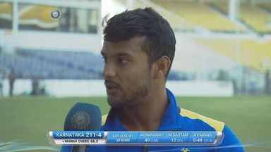 Ranji Trophy QF - KAR vs MUM: Day 2 - Mayank Agarwal Interview