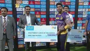 M46: RCB vs KKR – VIVO perfect catch of the match – Umesh Yadav